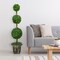 4 Feet Artificial Topiary Triple Ball Tree Plant Perfect for Indoor Outdoor Decor